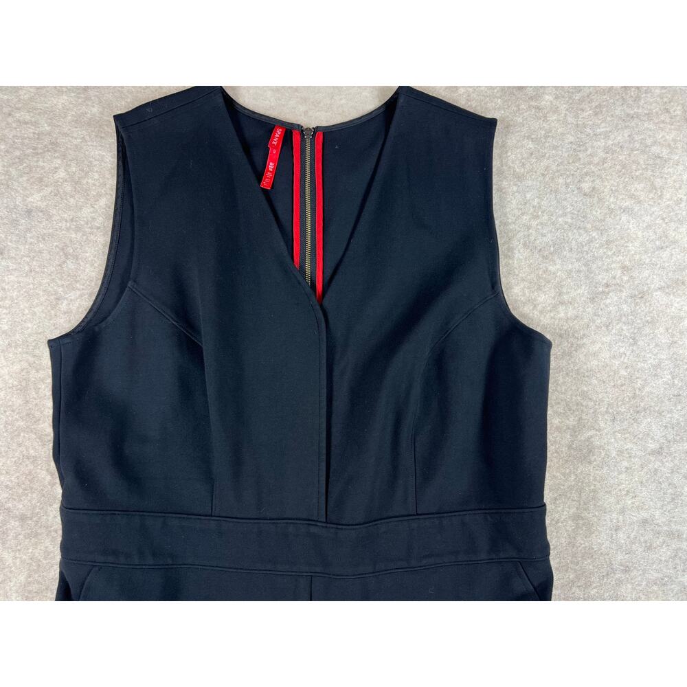 Spanx The Perfect Sleeveless Jumpsuit Black Ponte Flare Stretch 20383Q Size XL - Picture 4 of 9